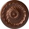 Ekena Millwork Flower Spiral Ceiling Medallion (Fits Canopies up to 2"), 12 1/4"OD x 2 1/4"P, Copper Penny CM12FLCPS - alternate 1